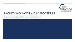 Faculty Non-Work Day Procedures and Banking Time