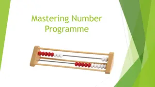 Mastering Number Programme Overview for Young Learners