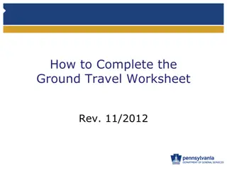 Complete the Ground Travel Worksheet - Step-by-Step Guide