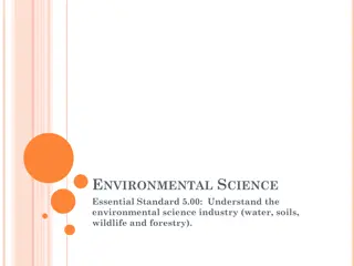 Careers in Environmental Science Industry