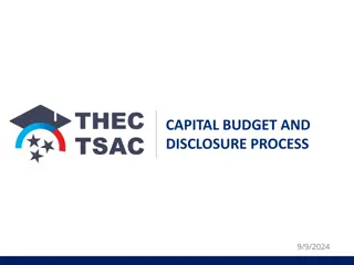 The Capital Budgeting and Disclosure Process