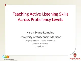 Enhancing Listening Skills in Language Teaching: Strategies and Challenges