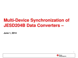 Multi-Device Synchronization in JESD204B Data Converters