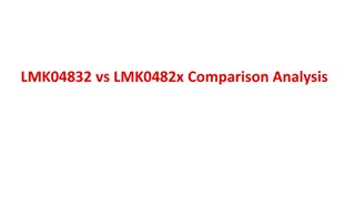 Comparison Analysis of LMK04832 vs LMK0482x