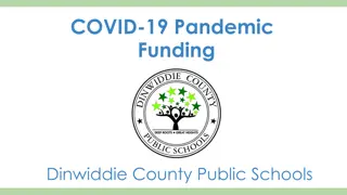 Funding Summary for COVID-19 Pandemic Relief Programs in Dinwiddie County Public Schools