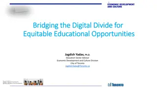 Addressing the Digital Disparity in Education for Equitable Opportunities