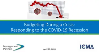 Managing Finances During the COVID-19 Recession