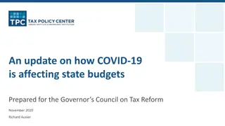 Impact of COVID-19 on State Budgets: Insights for Tax Reform