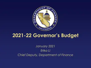 California's 2021-22 Governor's Budget Overview