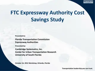 Florida Expressway Authority Cost Savings Study Overview