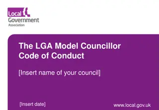 The LGA Model Councillor Code of Conduct