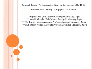 Comparative Study on COVID-19 Awareness News Coverage in Rajasthan Newspapers