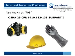 Personal Protective Equipment (PPE) Training and Requirements