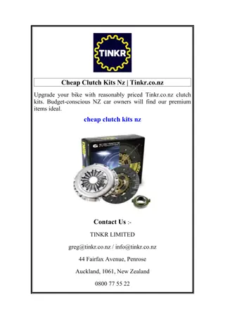 Cheap Clutch Kits Nz  Tinkr.co.nz