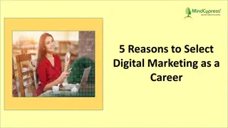 5 Reasons to Select Digital Marketing as a Career