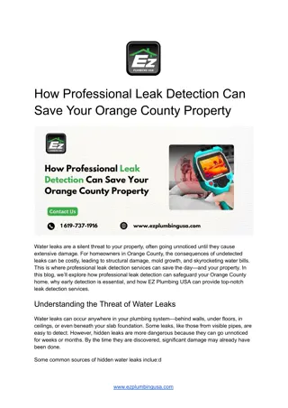 How Professional Leak Detection Can Save Your Orange County Property