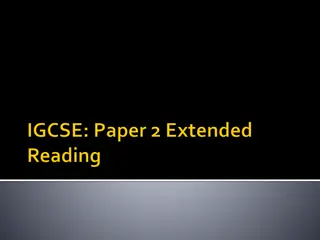 Tips for Cambridge IGCSE Paper 2 Extended Reading Response