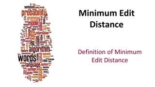 Minimum Edit Distance in Computational Biology