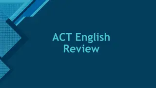 A Comprehensive Review of ACT English Section Tips