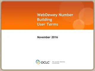 User Term Editing Workflow for Dewey Decimal Classification System