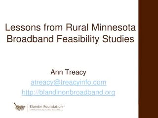 Insights from Rural Minnesota Broadband Feasibility Studies