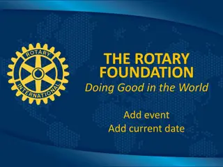 Empowering Communities through The Rotary Foundation