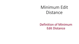 Minimum Edit Distance in Computational Linguistics