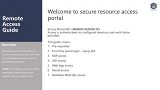 Comprehensive Remote Access Guide for Secure Resource Access Portal