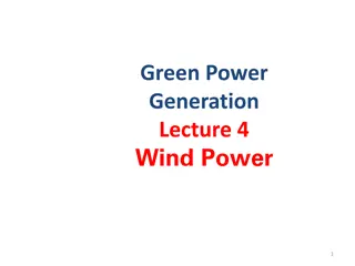 Wind Power Generation and Wind Farms