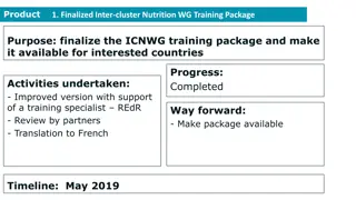 Progress Update on Nutrition Integration Initiatives