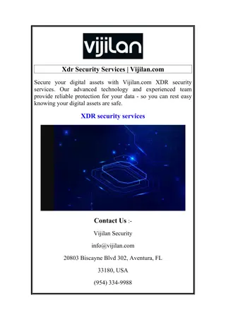 Xdr Security Services  Vijilan.com