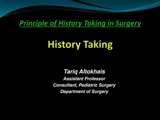 Effective Patient History Taking in Surgery