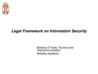 Legal Framework on Information Security in the Ministry of Trade, Tourism, and Telecommunication