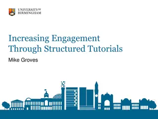 Enhancing Student Engagement with Structured Tutorials by Mike Groves