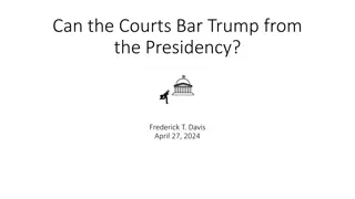 Can the Courts Bar Trump from the Presidency? Understanding Constitutional Requirements