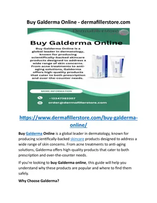 Buy Galderma Online - dermafillerstore.com