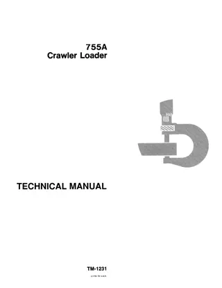 JOHN DEERE 755A Crawler Loader Service Repair Manual Instant Download