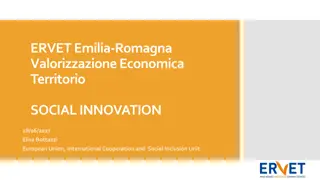 Social Economy and Innovation in Emilia-Romagna Region