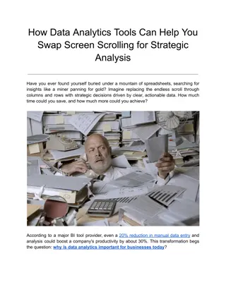 How Data Analytics Tools Can Help You Swap Screen Scrolling for Strategic Analysis