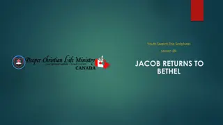 Lessons from Jacob's Return to Bethel