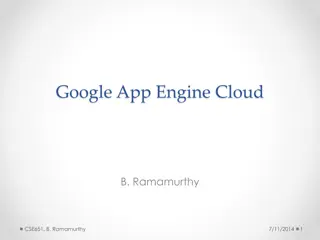 Introduction to Google App Engine - A Platform for Easy Application Development