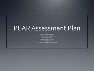 Carleton College Assessment Plan for P.E.A.R. Programs