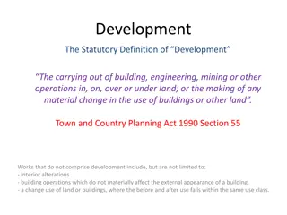 Development and Permitted Development in Town Planning