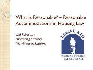 Reasonable Accommodations in Housing Law