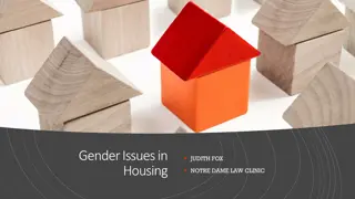 Gender Issues in Housing: Fair Housing Regulations and Equality Laws