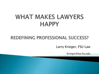 Lawyers' Happiness and Success