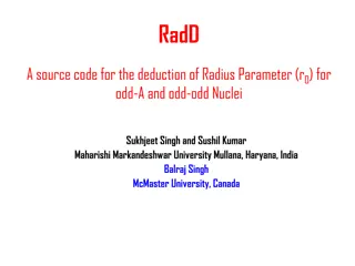 Code Assignment for Deduction of Radius Parameter (r0) in Odd-A and Odd-Odd Nuclei