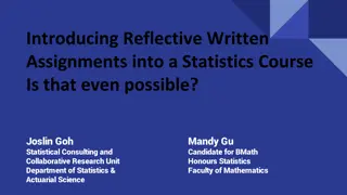 Exploring Reflective Written Assignments in Statistics Courses