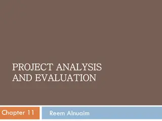 Project Evaluation and Analysis Techniques for Effective Decision Making