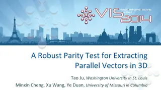 Robust Parity Test for Extracting Parallel Vectors in 3D